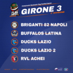 Gironi Campionato Flag Football 2023 Seconda Divisione